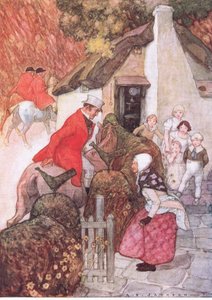 When She Saw Sir John She Curtsied Very Low, from The Water Babies Published by Humphrey Milford Oxford University Press, c.1930 by Albert Edward Jackson