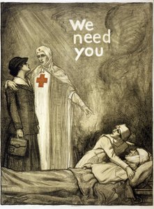 Red Cross Recruitment Poster, "We Need You", pub. 1918