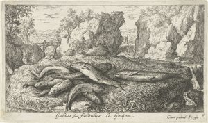 Gudgeons on a Riverbank by Albert Flamen