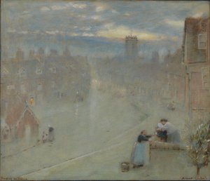 Bewdley on Severn by Albert Goodwin