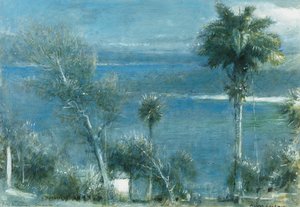 Moonlight at Port Antonio, Jamaica by Albert Goodwin