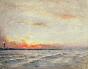 Port Said, Saida, Lebanon by Albert Goodwin