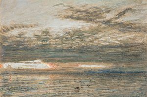 Sunset over the sea