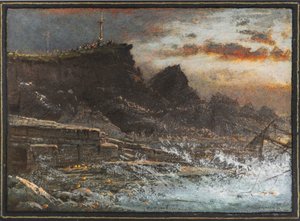 The Wreck, Hartland, Cornwall by Albert Goodwin