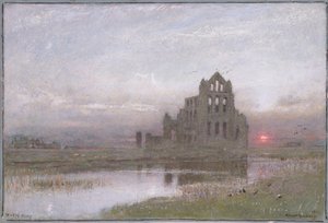 Whitby Abbey by Albert Goodwin