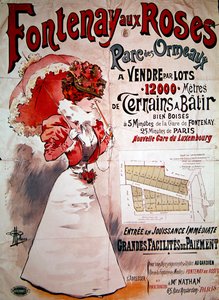 Poster advertising allotments in the Parc des Ormeaux, Fontenay-aux-Roses