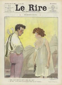 Recriminations. Illustration for Le Rire