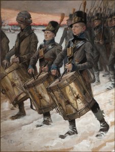 March of the Pori Regiment by Albert Gustaf Aristides Edelfelt