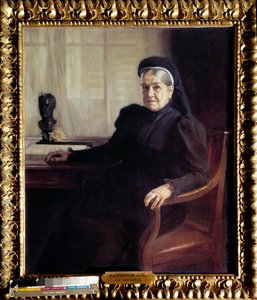 Portrait of Madame Pasteur, widow of Louis Pasteur by Albert Gustaf Aristides Edelfelt