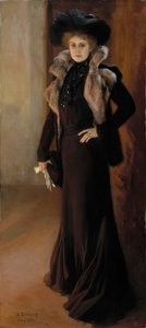 Portrait of the Opera Singer Aino Ackté by Albert Gustaf Aristides Edelfelt