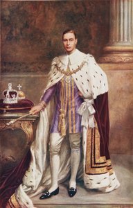 King George VI in coronation robes