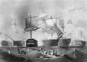 The Battle of Trafalgar, 21 October 1805 by Albert Henry Payne