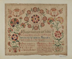 Pennsylvania German Birth Certificate, c. 1940