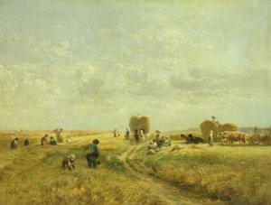 Harvest Time, 1871 by Albert Kappis