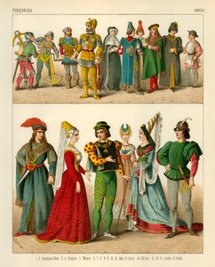 French Costume 1400 by Albert Kretschmer