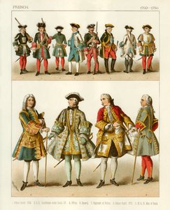 French Costumes 1700-1750 by Albert Kretschmer