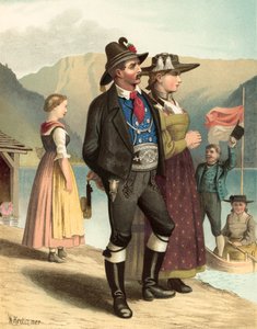 German costume, Tyrol, Achenkirch by Albert Kretschmer