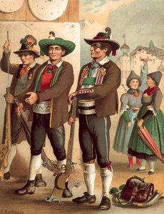German Costume, Tyrol, Oetzthal-Wippthal-Pusterthal by Albert Kretschmer