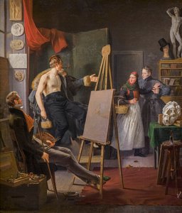A Girl from Amager Selling Fruit in an Artist’s Studio by Albert Kuchler