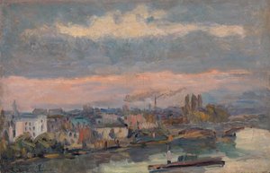 Along the Seine by Albert Lebourg