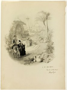 Study for Illustration for Aline, Queen of Golconda by Albert Lynch