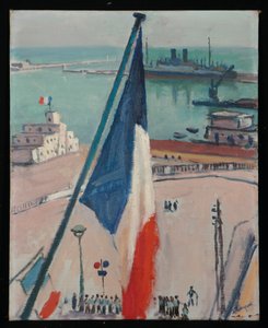 Alger, the flags by Albert Marquet