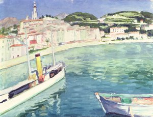Port of Menton by Albert Marquet