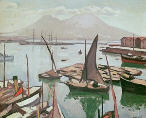 The Port of Naples by Albert Marquet