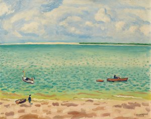 The Beach, Le Pyla by Albert Marquet