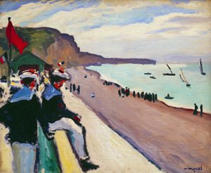 The Beach of Fecamp by Albert Marquet