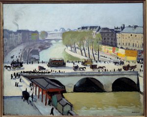 View of the Pont Saint Michel in Paris by Albert Marquet