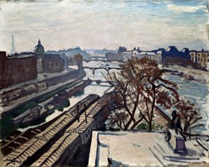 View of the Seine and the Statue of Henry IV by Albert Marquet