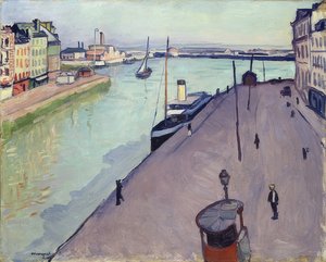 View of the Port of Le Havre (The Quai de Notre-Dame) by Albert Marquet
