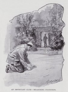 An important clue, measuring footsteps by Albert Morrow