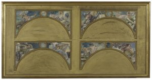 Sketch for the Salon des Lettres at Paris City Hall: The Great Literary Works (The Song of Roland, The Misanthrope, Eviradnus, Mimi Pinson, The Cid, Phèdre, Pantagruel, The Cicada), circa 1890 by Albert Pierre Rene Maignan