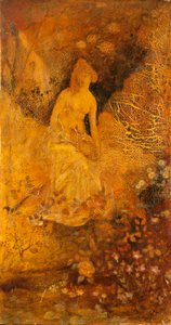 Panel for a Screen: Woman with a Deer