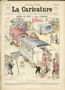 Illustration by Albert Robida for the Cover of La Caricature (1880) by Albert Robida