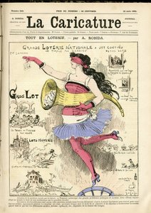 Illustration by Albert Robida for the Cover of The Caricature (1880) by Albert Robida
