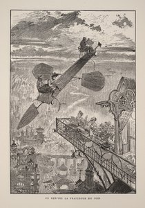 Illustration for Le vingtième siècle: La vie électrique by Albert Robida