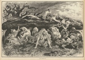 Korrigans, spirits of Breton legend by Albert Robida
