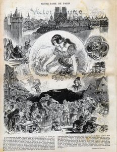 Notre Dame de Paris by Victor Hugo - Drawing by Albert Robida in 