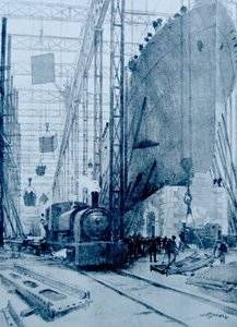 A British Shipyard by Albert Sébille