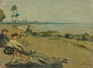 Bathing Beach by Albert Weisgerber