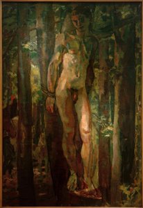 Bound Sebastian in the Forest by Albert Weisgerber