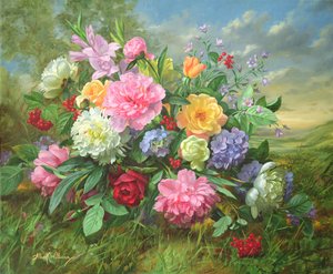 AB18 Peonies and Hydrangea