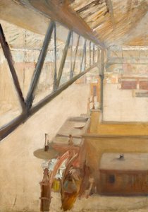 View of a railway station, c.1900