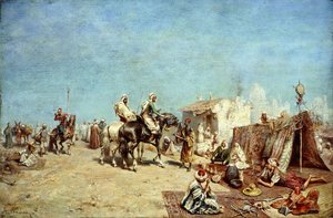 An Arab Encampment by Alberto Pasini