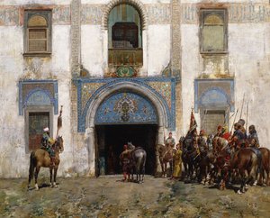 The Palace Guard by Alberto Pasini