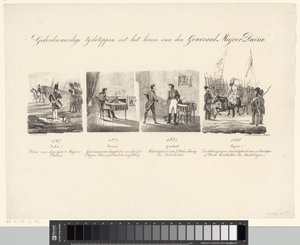 Caricature of General Daine by Albertus Verhoesen
