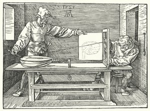 The use of strings to construct a perspective image of a lute